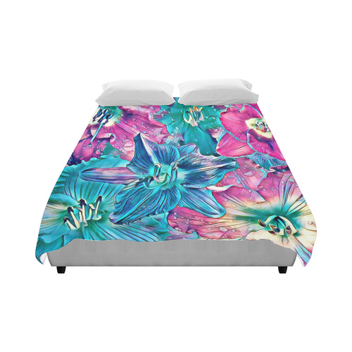 wonderful floral 22B  by FeelGood Duvet Cover 86"x70" ( All-over-print)