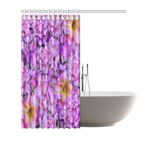wonderful floral 24  by FeelGood Shower Curtain 72"x72"
