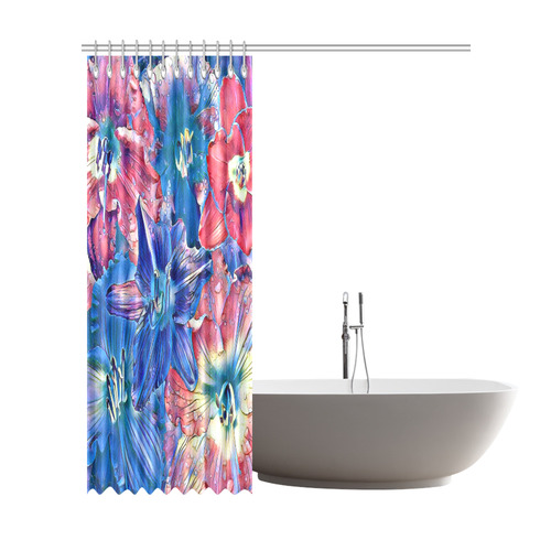 wonderful floral 22C  by FeelGood Shower Curtain 72"x84"