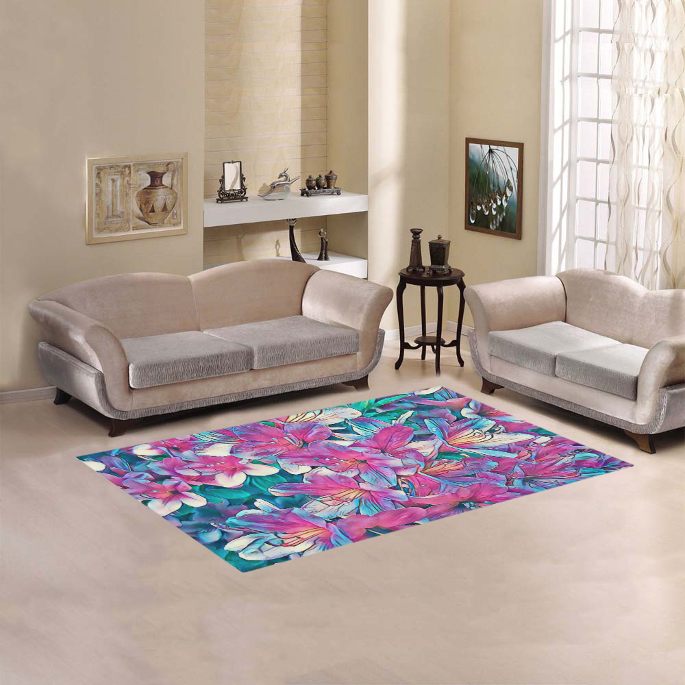 wonderful floral 25A  by FeelGood Area Rug 5'x3'3''