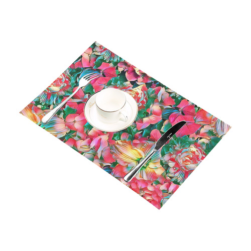 wonderful floral 24B  by FeelGood Placemat 12’’ x 18’’ (Set of 4)