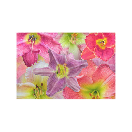 wonderful floral 22A  by FeelGood Placemat 12’’ x 18’’ (Set of 4)