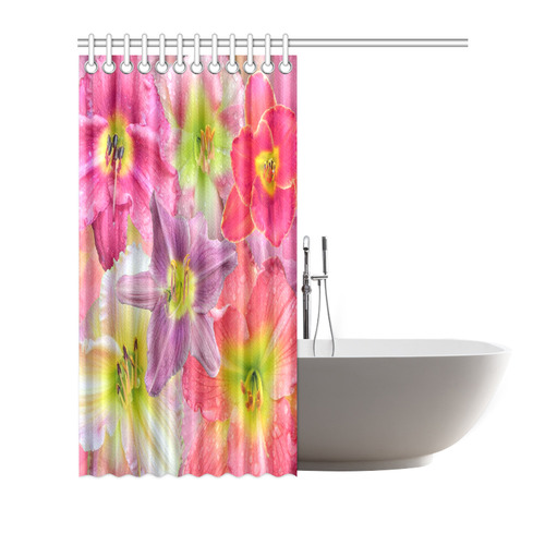 wonderful floral 22A  by FeelGood Shower Curtain 72"x72"