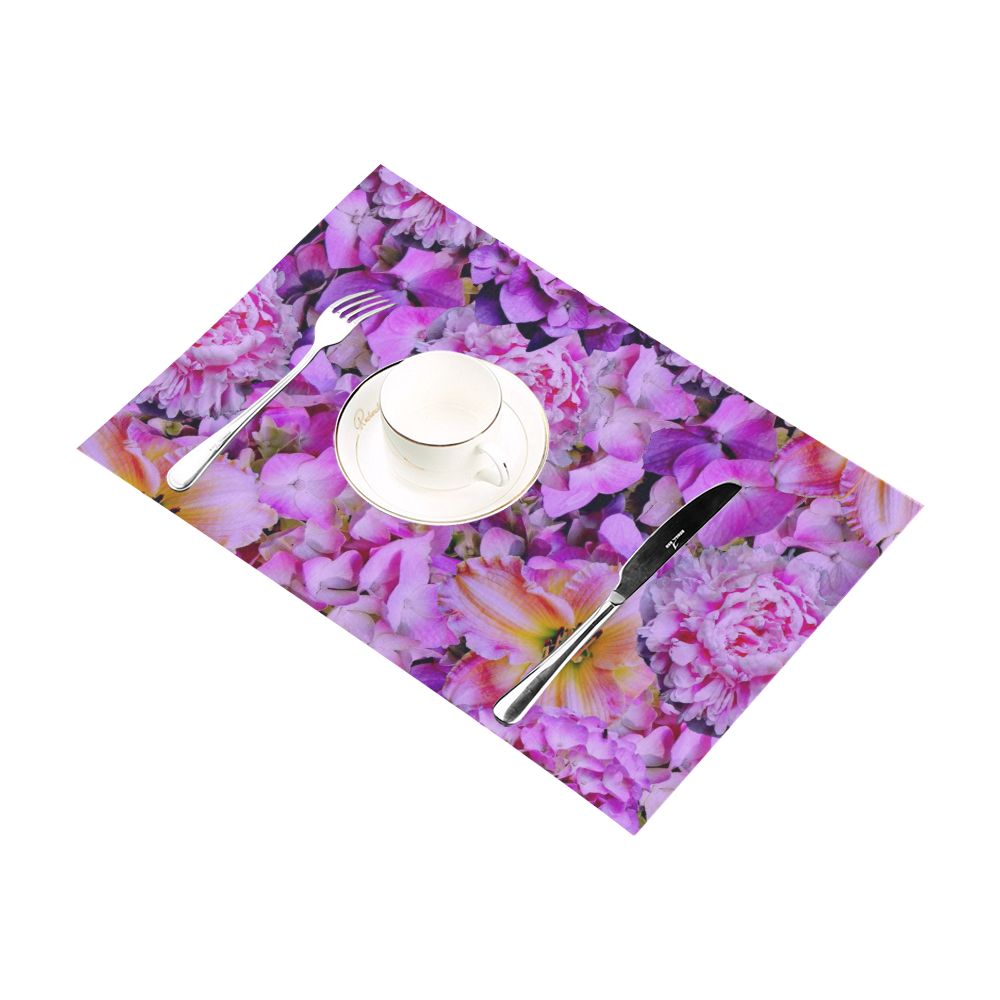 wonderful floral 24  by FeelGood Placemat 12’’ x 18’’ (Set of 6)