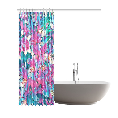 wonderful floral 25A  by FeelGood Shower Curtain 72"x84"