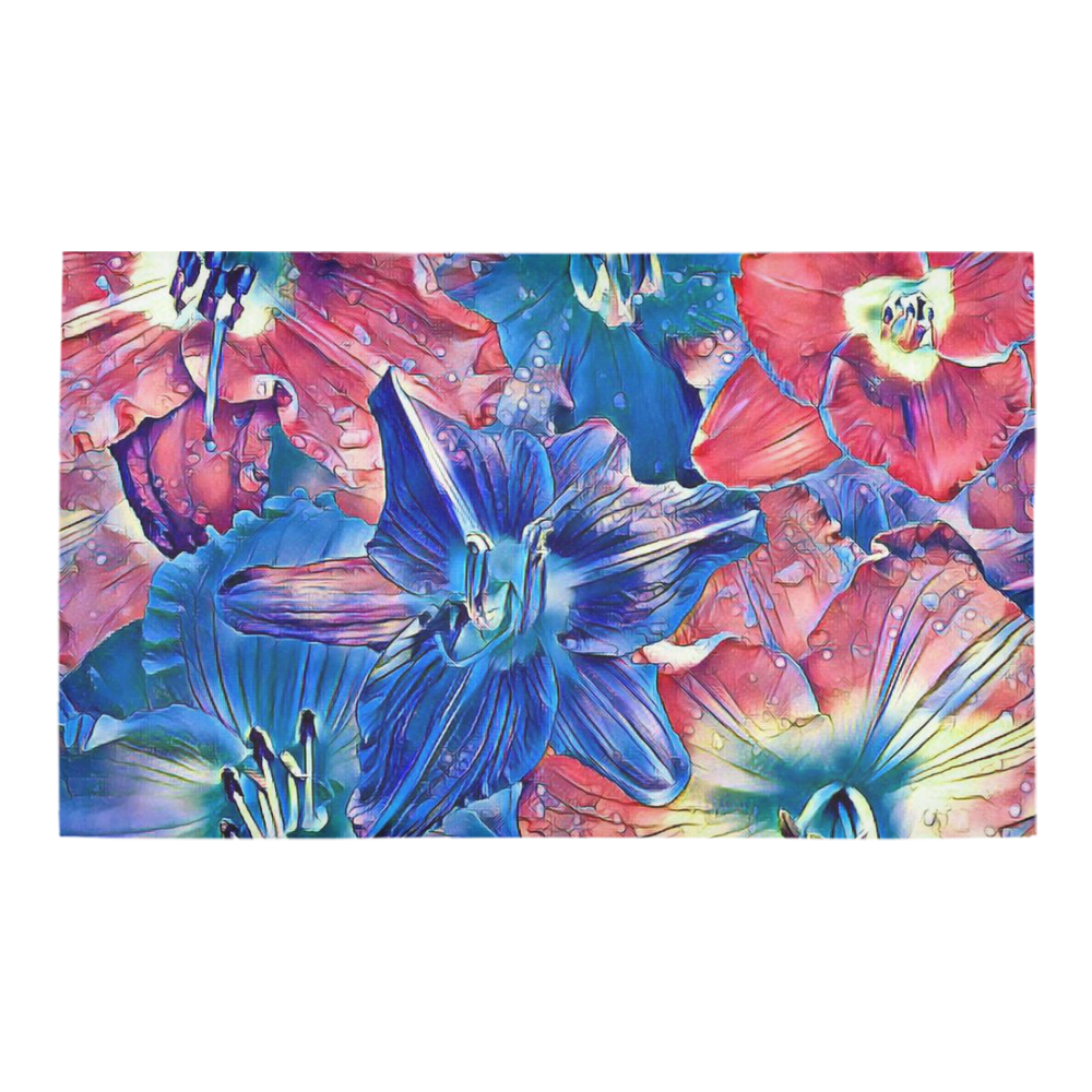 wonderful floral 22C  by FeelGood Azalea Doormat 30" x 18" (Sponge Material)