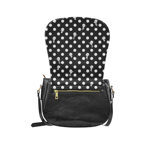 Seeing Spots Black Classic Saddle Bag/Small (Model 1648)