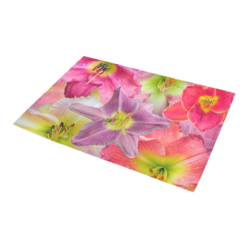 wonderful floral 22A  by FeelGood Azalea Doormat 24" x 16" (Sponge Material)