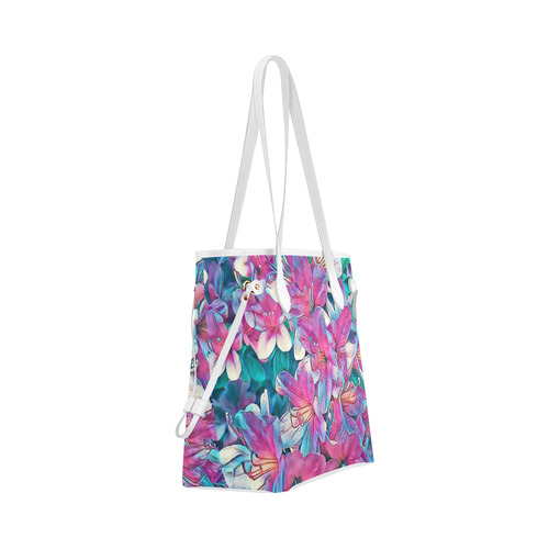 wonderful floral 25A  by FeelGood Clover Canvas Tote Bag (Model 1661)