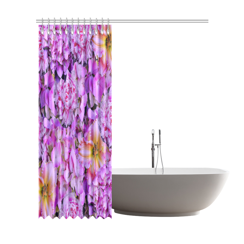 wonderful floral 24  by FeelGood Shower Curtain 72"x84"
