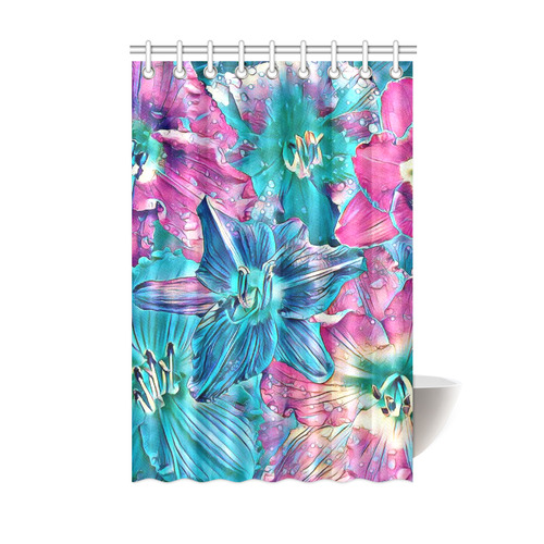 wonderful floral 22B  by FeelGood Shower Curtain 48"x72"