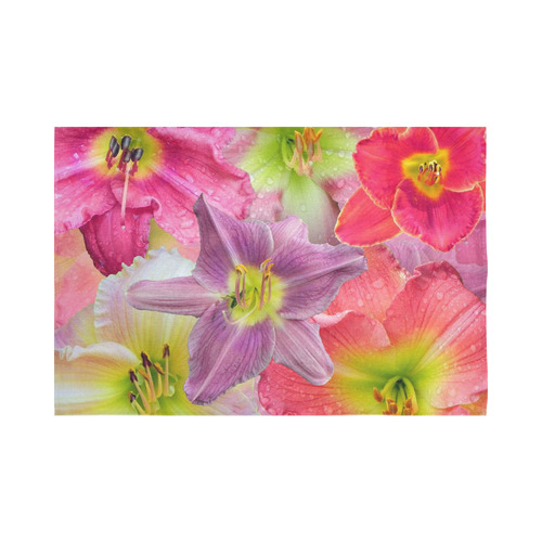 wonderful floral 22A  by FeelGood Cotton Linen Wall Tapestry 90"x 60"