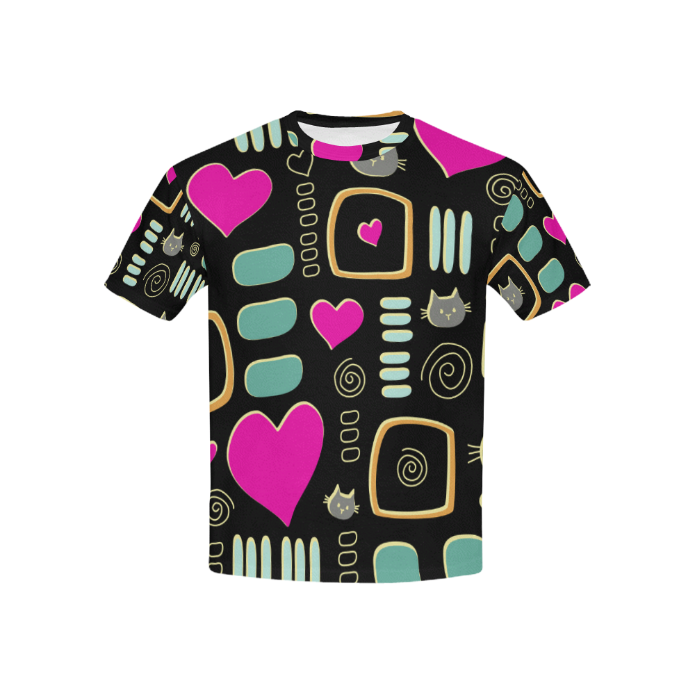 Love Cats Kids' All Over Print T-shirt (USA Size) (Model T40)