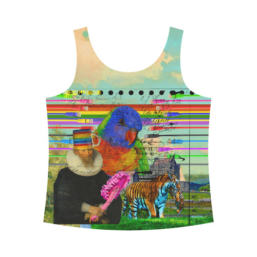 THE BIG PARROT All Over Print Tank Top for Women (Model T43)