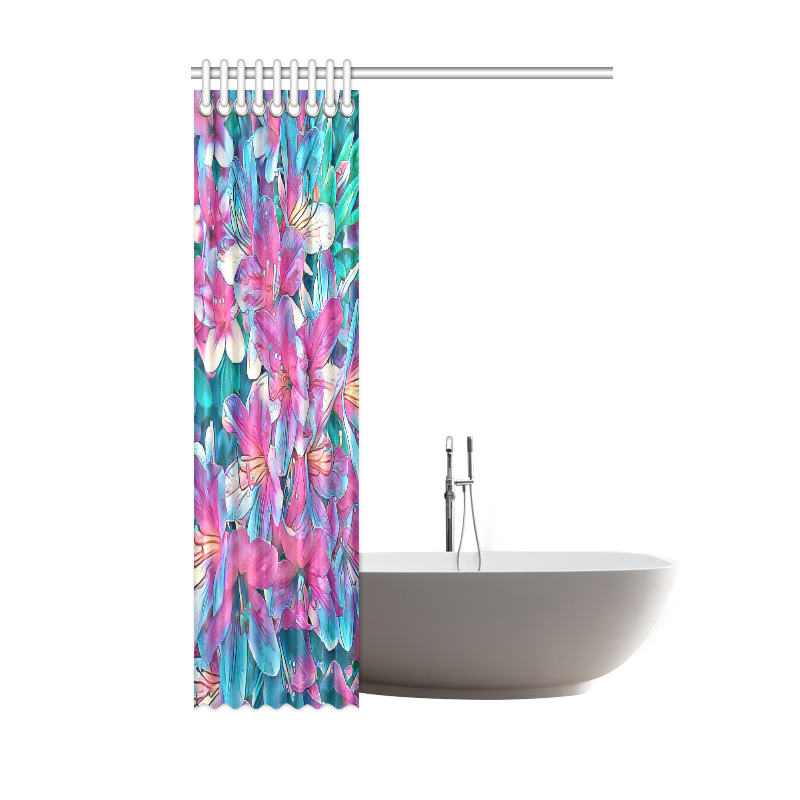 wonderful floral 25A  by FeelGood Shower Curtain 48"x72"