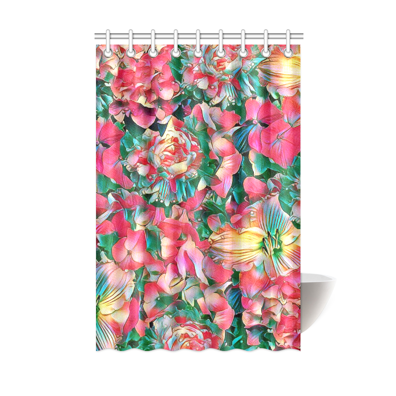 wonderful floral 24B  by FeelGood Shower Curtain 48"x72"