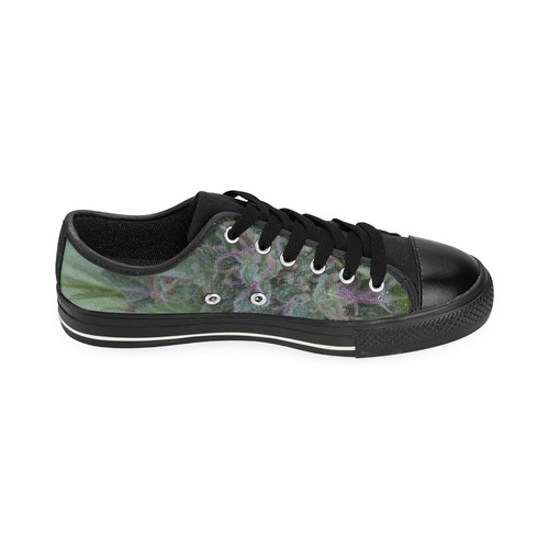 Purple Hair Lady Men's Classic Canvas Shoes (Model 018)