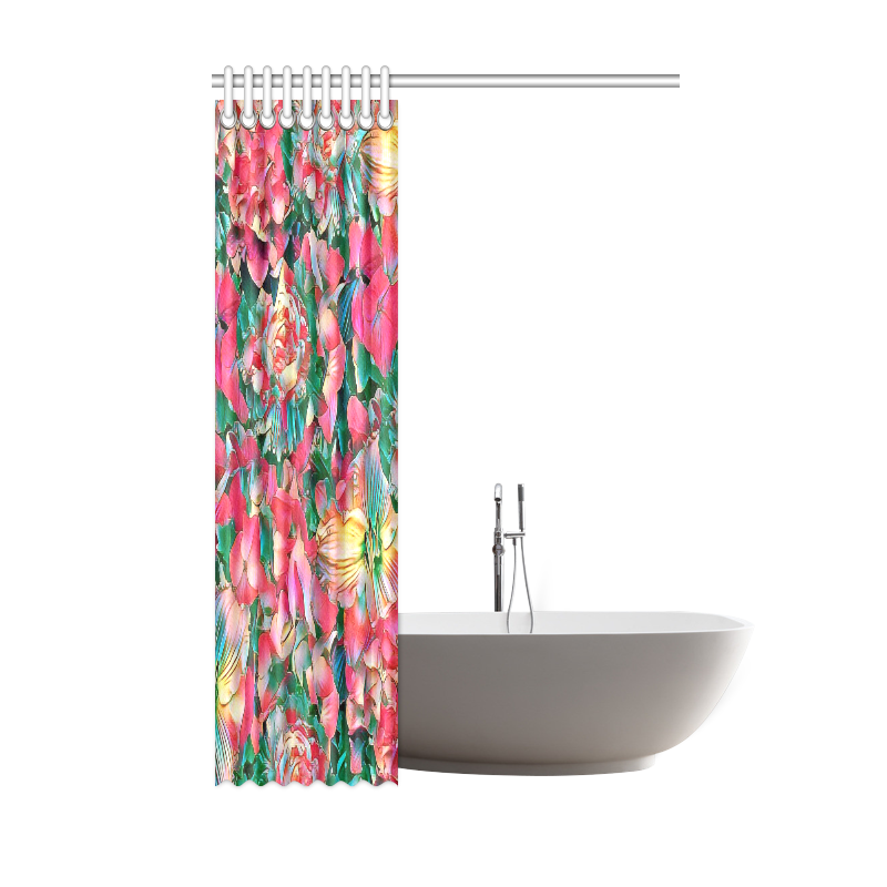 wonderful floral 24B  by FeelGood Shower Curtain 48"x72"