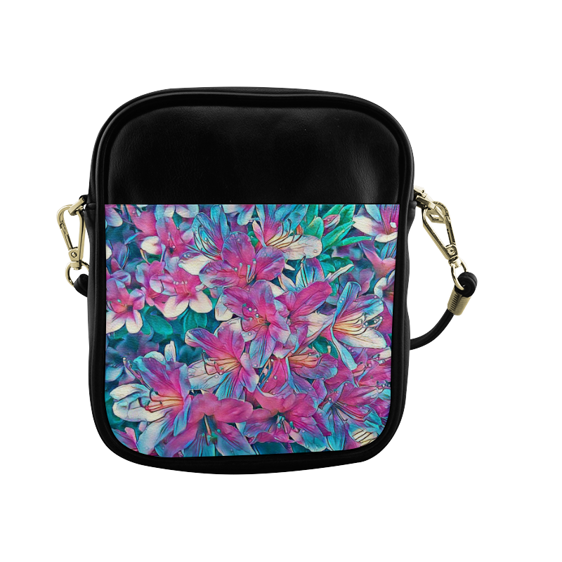 wonderful floral 25A  by FeelGood Sling Bag (Model 1627)