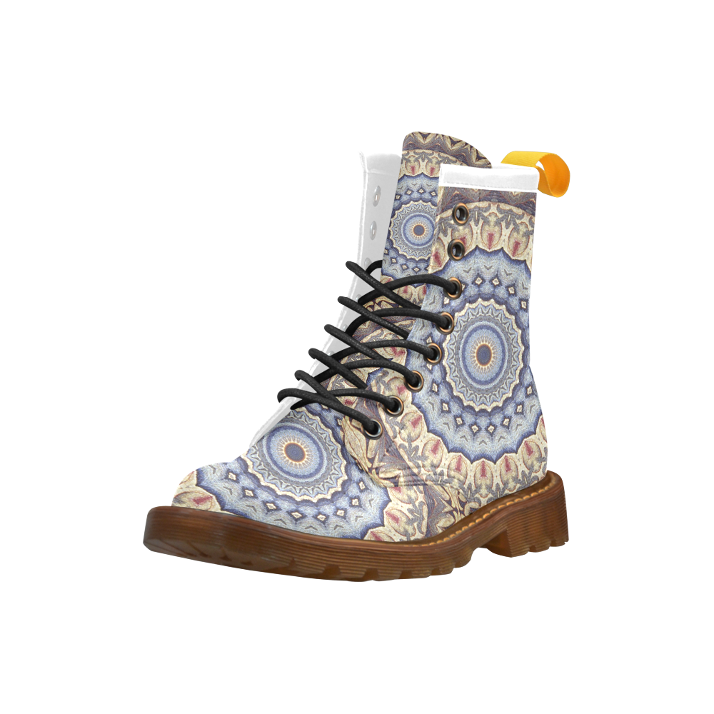 Soft and Warm Mandala High Grade PU Leather Martin Boots For Women Model 402H