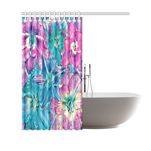wonderful floral 22B  by FeelGood Shower Curtain 69"x70"
