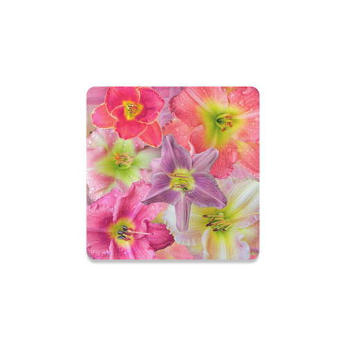 wonderful floral 22A  by FeelGood Square Coaster