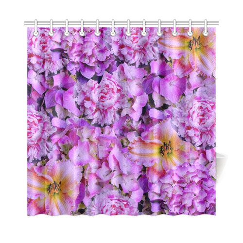 wonderful floral 24  by FeelGood Shower Curtain 72"x72"