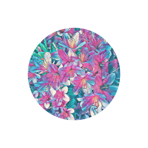 wonderful floral 25A  by FeelGood Round Mousepad