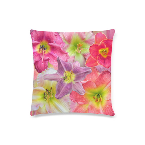 wonderful floral 22A  by FeelGood Custom Zippered Pillow Case 16"x16"(Twin Sides)