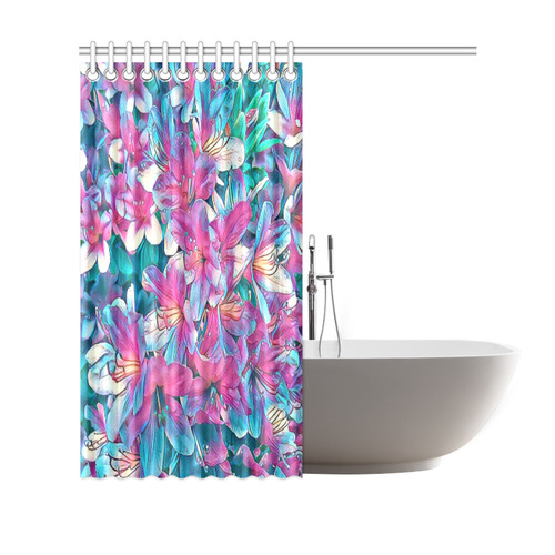 wonderful floral 25A  by FeelGood Shower Curtain 69"x70"
