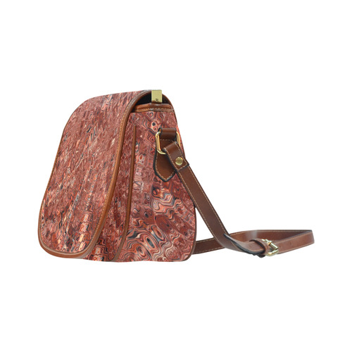 melting swirl a by FeelGood Saddle Bag/Small (Model 1649) Full Customization