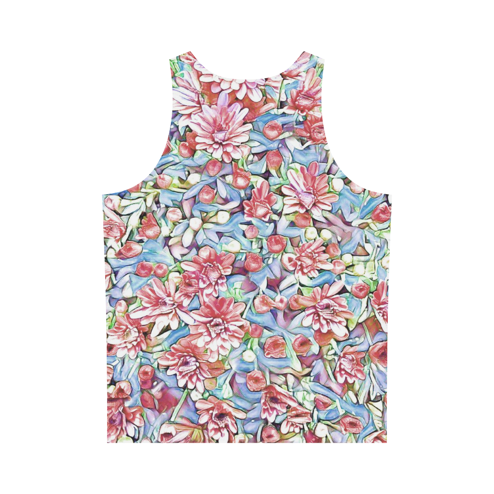 lovely floral 31F by FeelGood All Over Print Tank Top for Men (Model T43)
