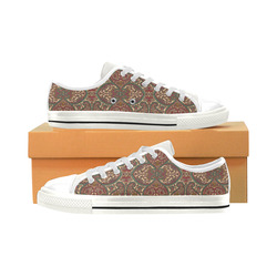 Shiny Rhinestones Low Top Canvas Shoes for Kid (Model 018)