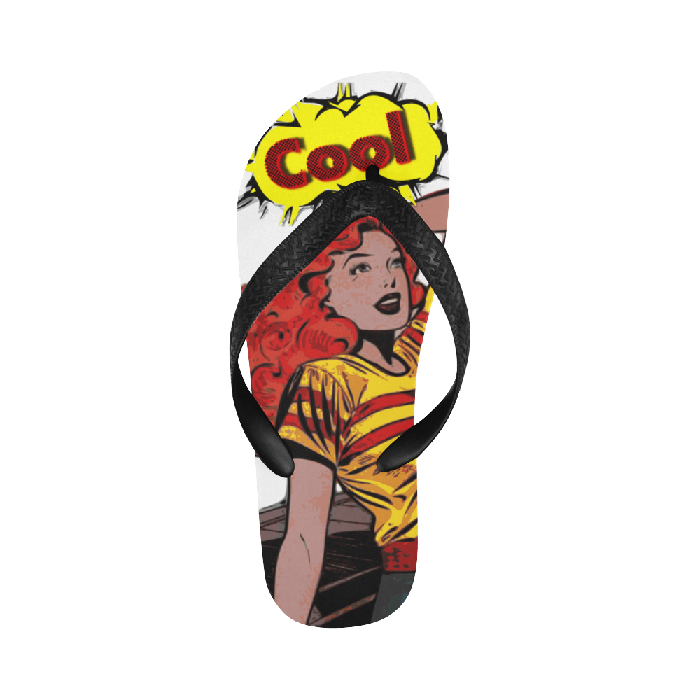 Pop Art Collection Flip Flops for Men/Women (Model 040)