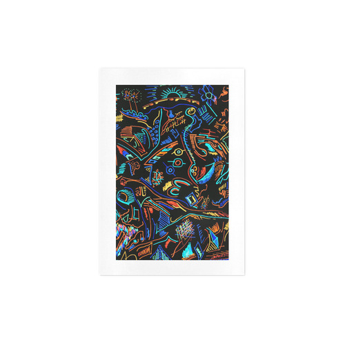 Chaos in Inverse Color Art Print 7‘’x10‘’