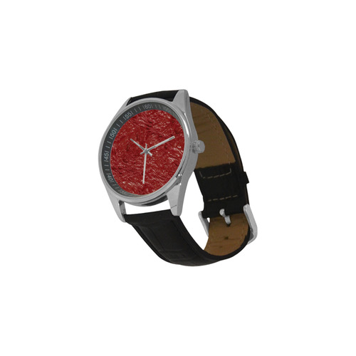 thick wet paint E by FeelGood Men's Casual Leather Strap Watch(Model 211)