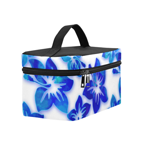 blue hibiscus Cosmetic Bag/Large (Model 1658)