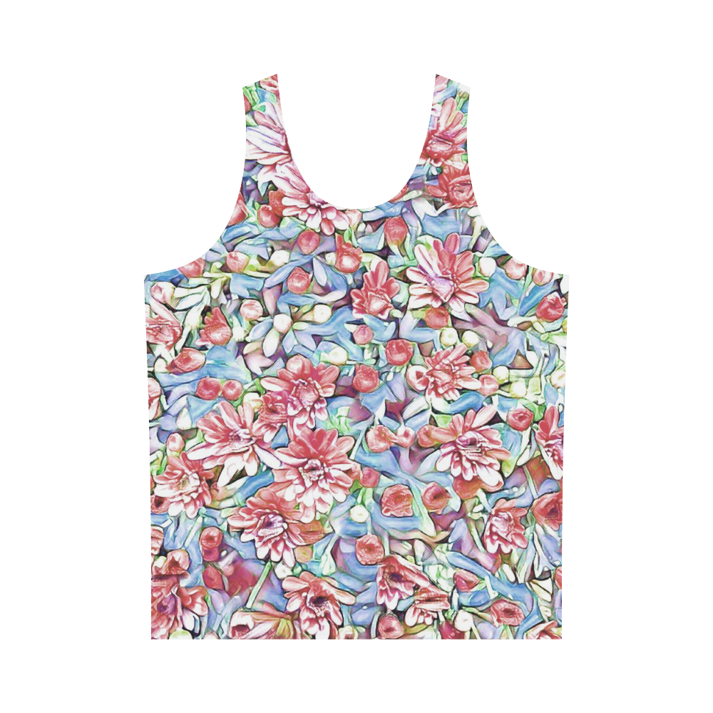 lovely floral 31F by FeelGood All Over Print Tank Top for Men (Model T43)