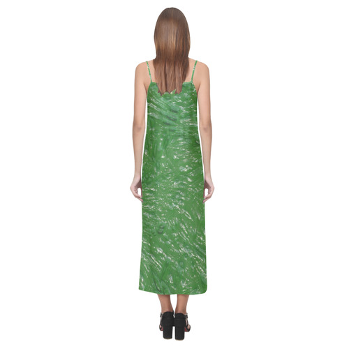 thick wet paint D by FeelGood V-Neck Open Fork Long Dress(Model D18)