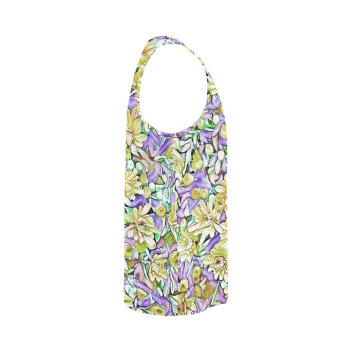 lovely floral 31E by FeelGood All Over Print Tank Top for Men (Model T43)