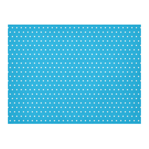 Polka Dot Pin SkyBlue - Jera Nour Cotton Linen Tablecloth 52"x 70"