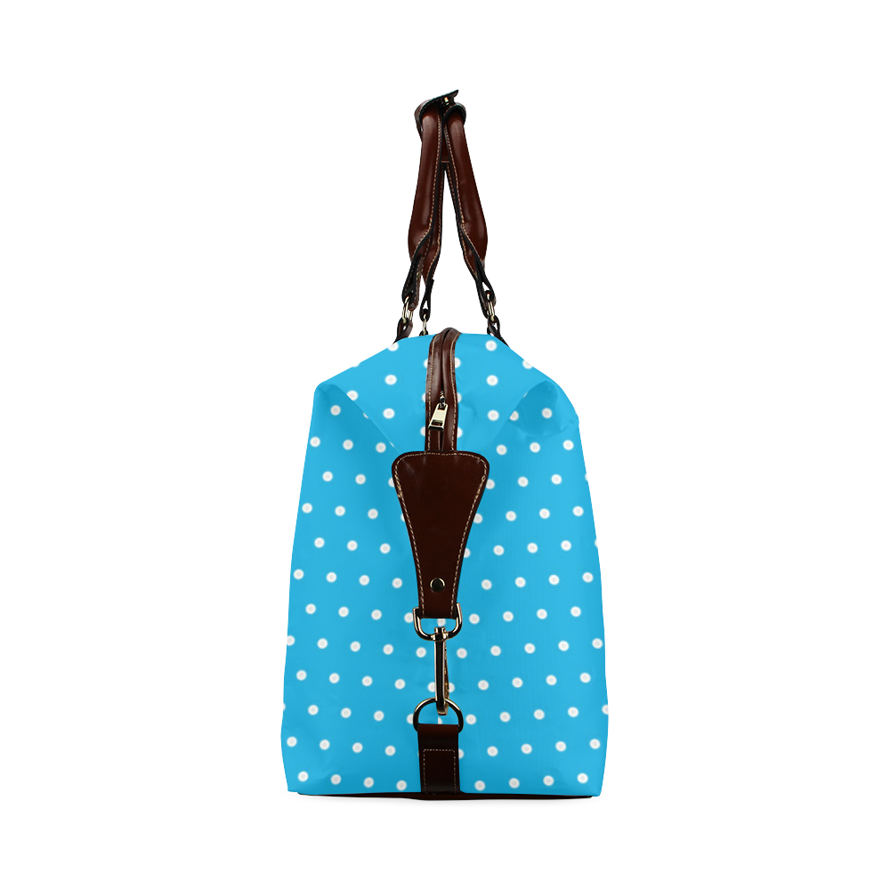 Polka Dot Pin SkyBlue - Jera Nour Classic Travel Bag (Model 1643) Remake