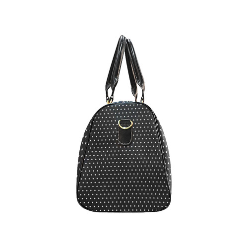 Polka Dot Pin Black - Jera Nour New Waterproof Travel Bag/Small (Model 1639)
