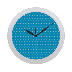 Polka Dot Pin SkyBlue - Jera Nour Circular Plastic Wall clock