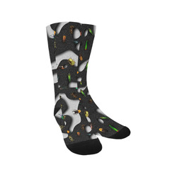 Crawking Bugs - Squiggly Loops Cut Trouser Socks