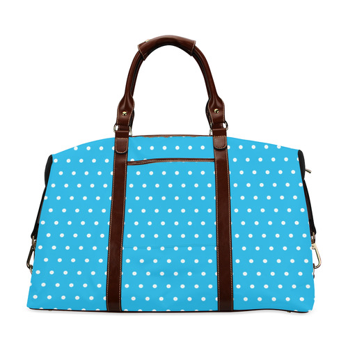 Polka Dot Pin SkyBlue - Jera Nour Classic Travel Bag (Model 1643) Remake