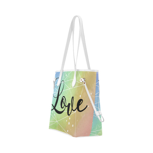 Floral Beadwork-04 Clover Canvas Tote Bag