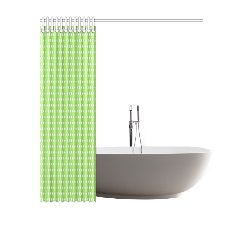 Polka Dot Pin Lime - Jera Nour Shower Curtain 60"x72"