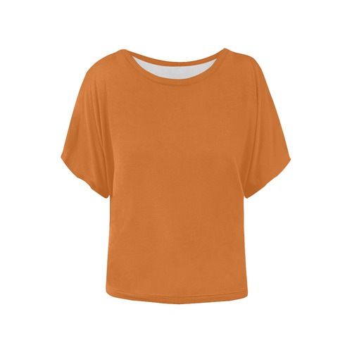 Autumn Maple Women's Batwing-Sleeved Blouse T shirt (Model T44)