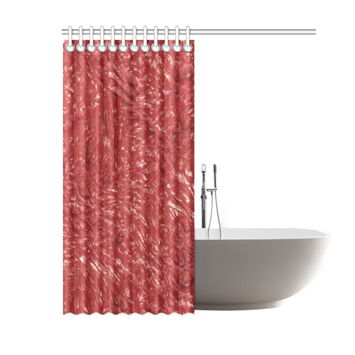 thick wet paint E by FeelGood Shower Curtain 60"x72"